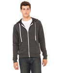 Unisex Triblend Sponge Fleece Full-Zip Hoodie