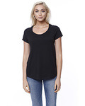 Ladies' CVC Loose Short-Sleeve Raglan