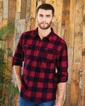 Yarn-Dyed Long Sleeve Flannel Shirt