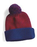 12" Speckled Pom-Pom Cuffed Beanie