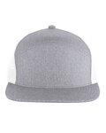 Heathered 6-Panel Arch Trucker Snapback Cap