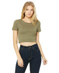 Ladies' Poly-Cotton Crop T-Shirt