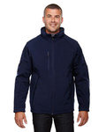 Men's Glacier Insulated Three-Layer Fleece Bonded Soft Shell Jacket with Detachable Hood