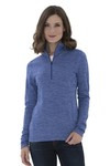 ATC™ DYNAMIC HEATHER FLEECE 1/2 ZIP LADIES' SWEATSHIRT