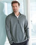 Brushed Terry Heathered Quarter-Zip Pullover