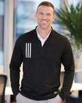 3-Stripes Double Knit Quarter-Zip Pullover