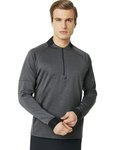 Knockdown Mixed Fleece Quarter-Zip Pullover