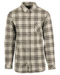 Woven Plaid Flannel With Biased Pocket