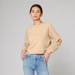 Bella Ladies Raglan Cropped Pullover Sweatshirt