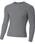 Youth Long Sleeve Compression Crewneck T-Shirt