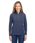 Ladies' Fusion ChromaSoft™ Pique Quarter-Zip