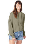 Ladies' Washed Terry Studio Hooded Sweatshirt